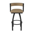 thumbnail image 5 of 861 Artemis 36" Swivel Bar Stool with Black Wrinkle Finish and Canter Sand Seat and Back, 5 of 5