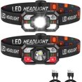 thumbnail image 1 of Linterna frontal LED recargable con luz roja, 1 of 6
