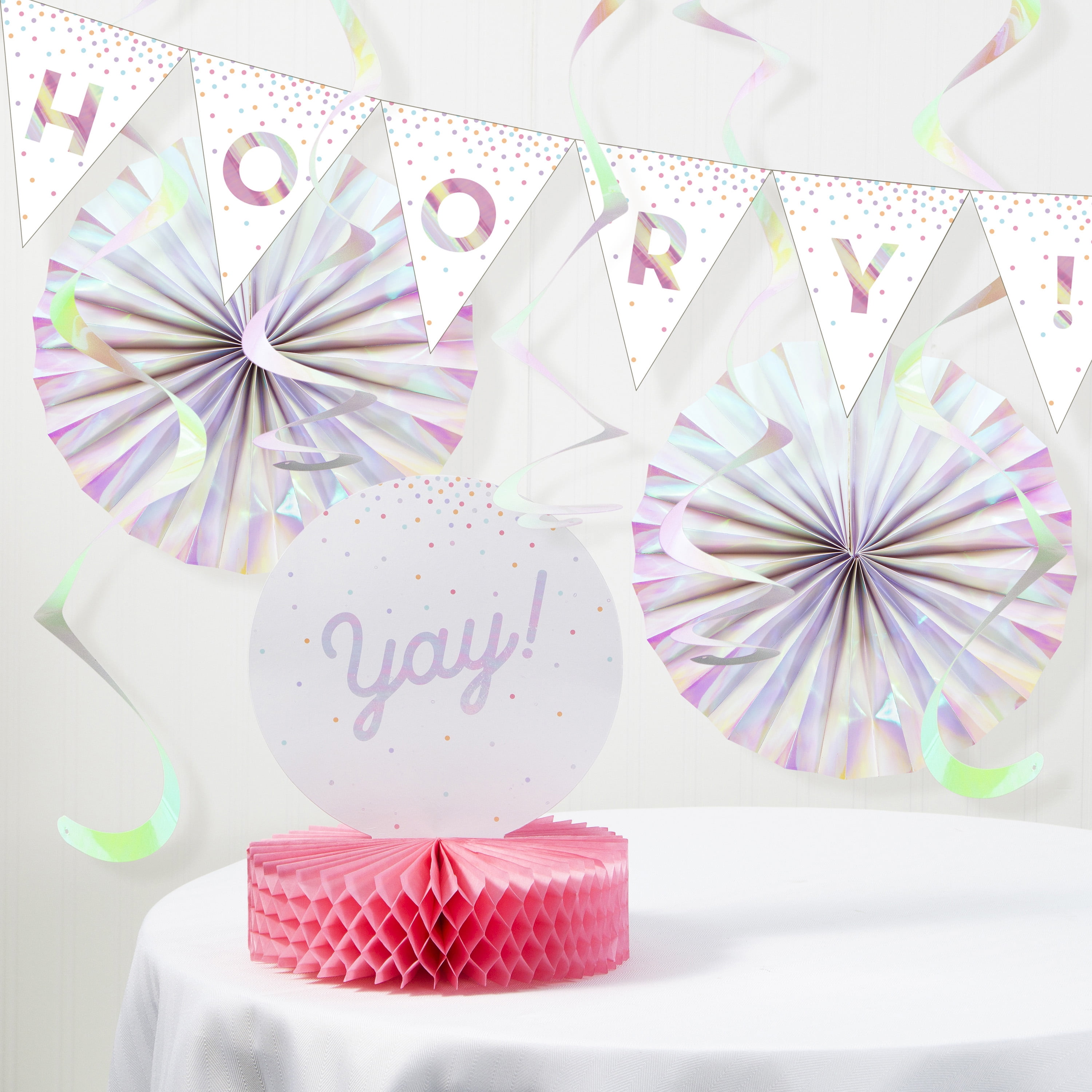 Iridescent Party Decorations Kit