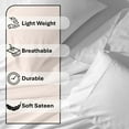 thumbnail image 3 of ABORN 100% Giza Egyptian Cotton Bedsheet 18" Deep Pocket 28" Split Top White Split-Head Cal-King, 3 of 9