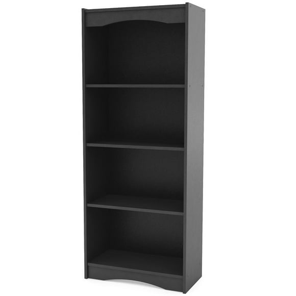 Corliving Hawthorn Bibliothèque à 4 Tablettes en Bois d'Ingénierie de 60 Pouces de Hauteur, Noir Minuit