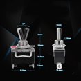 thumbnail image 2 of EIMELI 5 Pcs On Off Rocker Toggle Switch Waterproof 125V 15A SPST Car Dashboard Dashboard Mini Waterproof And Dustproof Cover For Car Rocker Switch, 2 of 8