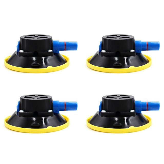 4X Copa de VacíO CóNcava de 4,5 Pulgadas y 125Mm, Ventosa de Bomba Manual Resistente con Perno Roscado M6 para Coches