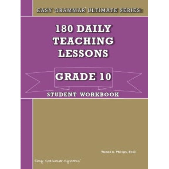 Easy Grammar Ultimate Series: Grade 10 Student Workbook