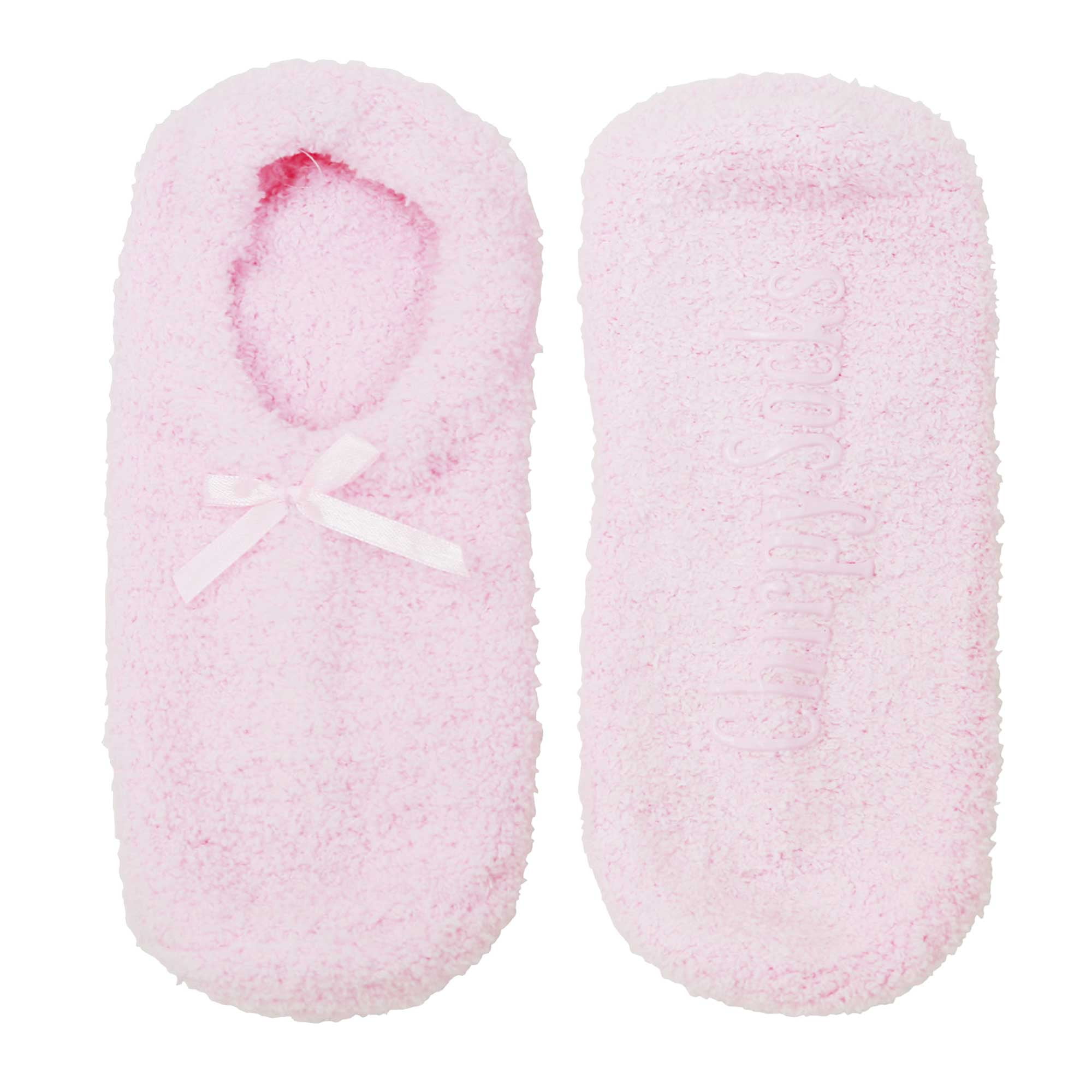 Women's Soft Breathable Fuzzy Cozy Footies Travel Home Socks with Non ...