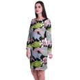 thumbnail image 4 of Moomaya Womens Full Sleeve Printed Midi Length Printed Bodycon Dress, 4 of 7