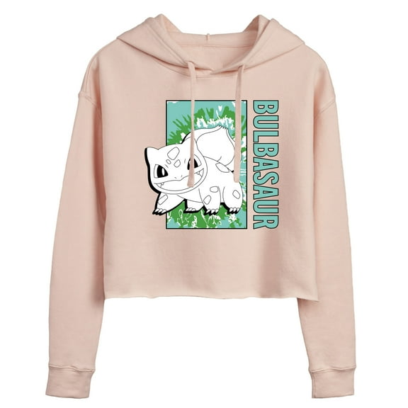 Pokémon - Tie Dye Bulbasaur - Juniors Cropped Pullover Hoodie