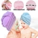 thumbnail image 5 of Toalla para el cabello Rawiri, paquete de 3, toallas de microfibra de secado rápido, gorros para secar el cabello en el baño, toalla para secar el cabello en el baño, gorro de secado rápido para, 5 of 8