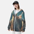 thumbnail image 3 of Fotbe Starry Sky Cloud Wolf Chaqueta con Protección Solar UPF 50+ para Hombre y Mujer, Camisa con Capucha y Bolsillos-Large, 3 of 7