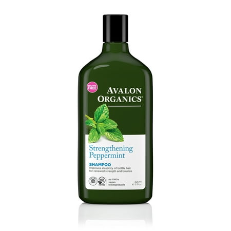 Avalon Organics Strengthening Peppermint Shampoo, 11