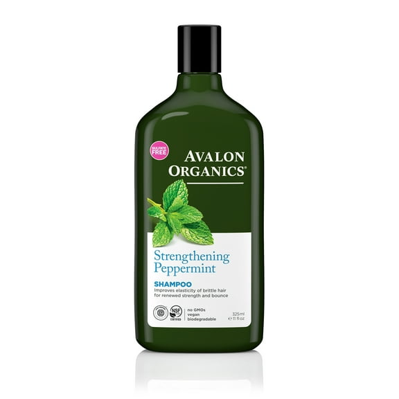 Avalon Organics Strengthening Peppermint Shampoo, 11 fl oz