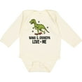 thumbnail image 3 of Inktastic Nana and Grandpa Love Me Dinosaur Grandson Boys Long Sleeve Baby Bodysuit, 3 of 5