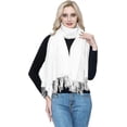 thumbnail image 2 of Bufanda y chal de pashmina de lana para mujeres y hombres, chal de pashmina, manta para bodas, fiestas y niñas, bufandas grandes y suaves., 2 of 3