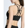 thumbnail image 5 of Tinglu Cross Strap Sport Bra Women Padded Push Up Bras Gym Workout Fitness Vest Brassieres, 5 of 8