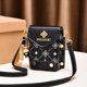 thumbnail image 5 of Bolso de mujer tendencia 2023 pequeño bolso cruzado con estampado de cuero PU monedero de moda bolso de mano bolso de hombro para teléfono femenino, 5 of 5