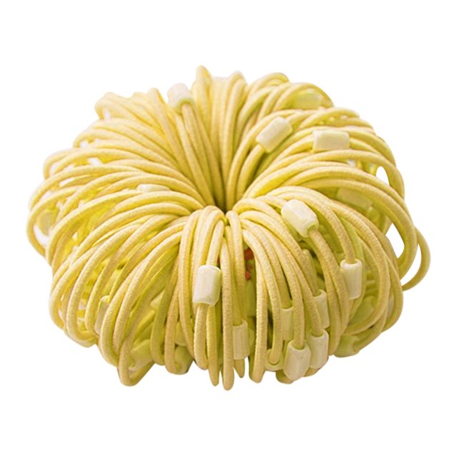 100 piezas el cabello, bandas elástica el cabello, bandas de goma para , accesorio el cabello Amarillo Macarena Goma elástica