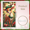 thumbnail image 4 of Decorative Reindeer Christmas Banner Cartoon Design Cute Deer Festive Gifts Holiday Decoration for Winter Party Indoor Celebration Holiday Gathering, 4 of 9