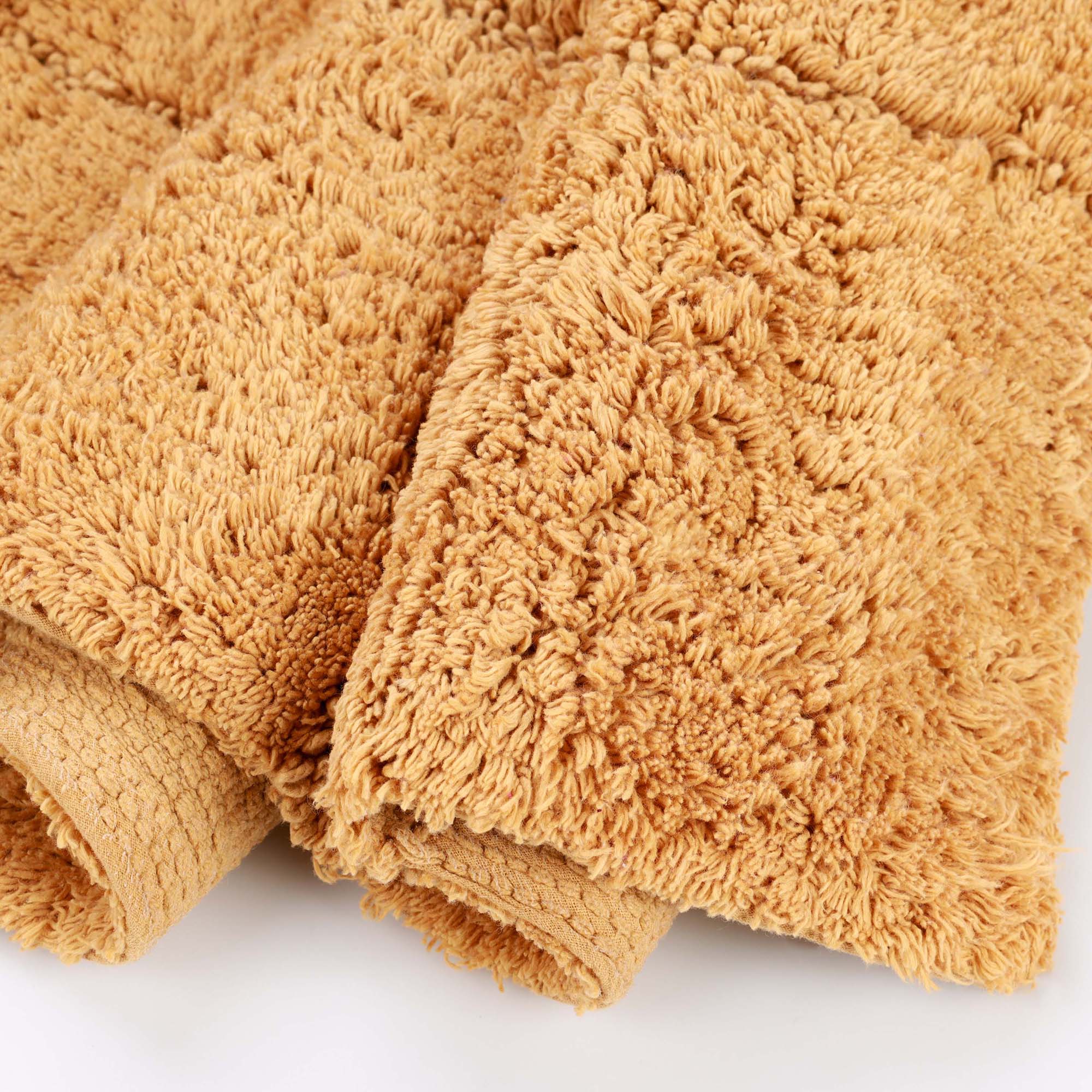 Superior Non-Slip Washable Bath Rug Set, 20" x 30", 24" x 36", Rust