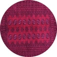 thumbnail image 1 of Ahgly Company Indoor Round Persian Pink Traditional Area Rugs, 7' Round, 1 of 4