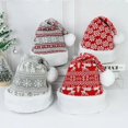 thumbnail image 2 of Gorro de terciopelo de punto grueso para adultos, gorro de Navidad, decoración de Feliz navidad, regalos, Feliz Año Nuevo, 1 piezas, 2 of 4