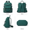 thumbnail image 6 of Shrrie Backpack Purse for Women Fashion Leather Backpack Purse Designer Travel Backpack Convertible Shoulder Bag with Wristlet for Work College, 6 of 6