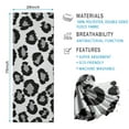 thumbnail image 2 of White and Gray Of Leopard Print Hot Yoga Mat Towel Non Slip for Hot Yoga - Quick-Drying Yoga Mat Cover with 4 Corner Pockets with Travel Bag - Hot Yoga Towel Non Slip 70"x26", 2 of 6