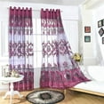 thumbnail image 4 of Cortinas de tul con ojales, de tela quemada, 100 x 250 cm 深紫色, 4 of 8