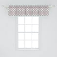 thumbnail image 2 of Ambesonne Pastel Valance Pack of 2, Romantic Rosy Polka Dots, 54"X12", Taupe Pink, 2 of 2