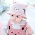 thumbnail image 4 of Taluosi Unisex Infant Toddler Baby Cute Cat Paw Embroidery Pompom Ball Sun Shade Hat Cap, 4 of 8