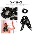 thumbnail image 3 of Coleteros de seda satinada, bufanda para el pelo para mujer, coleteros, coleteros, lazos elásticos para el pelo para niñas, lazo, coletero con cinta, accesorios para peinar el cabello,, 3 of 5