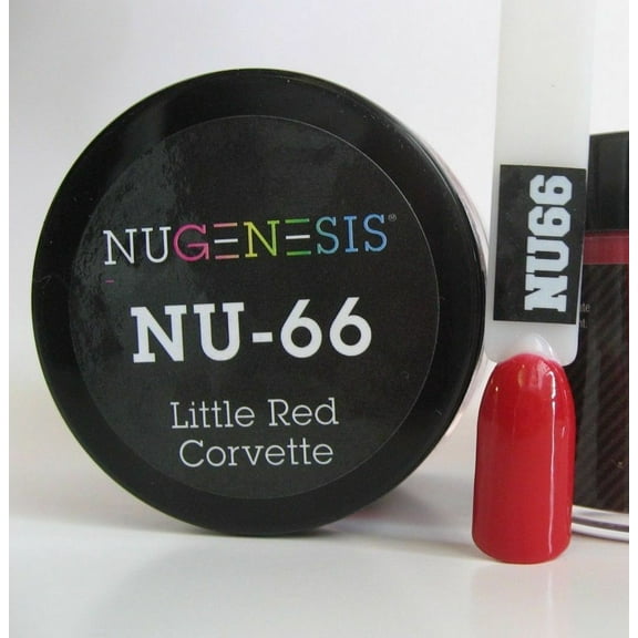 NUGENESIS Nail Color Dip Dipping Powder 1.5oz/jar - NU66 Little Red Corvette