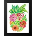 thumbnail image 2 of Del Sol, Ani 11x14 Black Modern Framed Museum Art Print Titled - Tropical Blooming Pineapple, 2 of 5