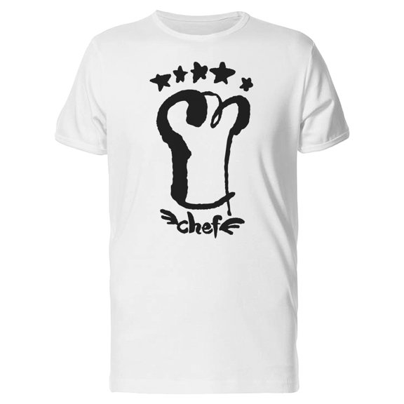 Brush Style Of Chef Hat T-Shirt Men -Image by Shutterstock, Male Small