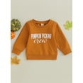 thumbnail image 2 of Bagilaanoe Toddler Baby Girl Boy Thanksgiving Sweatshirt Long Sleeve Letter Print Pullover 6M 12M 18M 24M 3T 4T Kids Fall Loose Tee Tops, 2 of 9