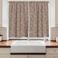thumbnail image 2 of Ambesonne Leaves Kitchen Curtains, Woodland Foliage Motifs, 55"x39", Pale Pink Umber, 2 of 3