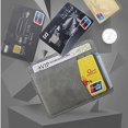 thumbnail image 2 of Portable ID Credit Card Holder PU Leather Bank Card Magic Wallet Money clips Men Wallet Mini Coin Purse GREY, 2 of 8