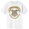 thumbnail image 6 of Harry Potter Hogwarts Full Color Crest Adult White Crew Neck Short Sleeve T-shirt -4XL, 6 of 7