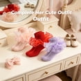 thumbnail image 3 of TELOLY 3Pairs Kids Socks,1-3 Years Old Ruffle Socks,Combed Cotton Lace Socks,Combination2, 3 of 7