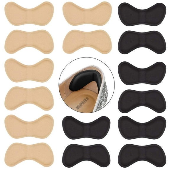 MaPinKa Heel Cushion Pads Shoe Inserts - 8 Pairs, Heel Pain Relief Self-Adhesive Heel Cushion, Inserts Prevent Heel Slip and Blister, Heel Pain Relief for Men and Women