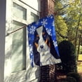 thumbnail image 2 of Carolines Treasures LH9284-FLAG-PARENT Basset Hound Winter Snowflakes Holiday Flag  multicolor, 2 of 2