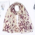 thumbnail image 4 of Printed Voile Scarf Insect Pattern Long Soft Shawl Fashionable Casual Wrap for Woman, 4 of 6