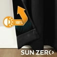 thumbnail image 2 of Black Thermal Blackout Curtains/52 x 72 Inch/Set of 2 Panels Room Darkening Curtains for Bedroom, 2 of 8