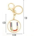thumbnail image 3 of Zhangyh Letter Keychain,26 Letters Big Decorative Letter Keychain,Initial Name Keychain for Women Men Gift, 3 of 3