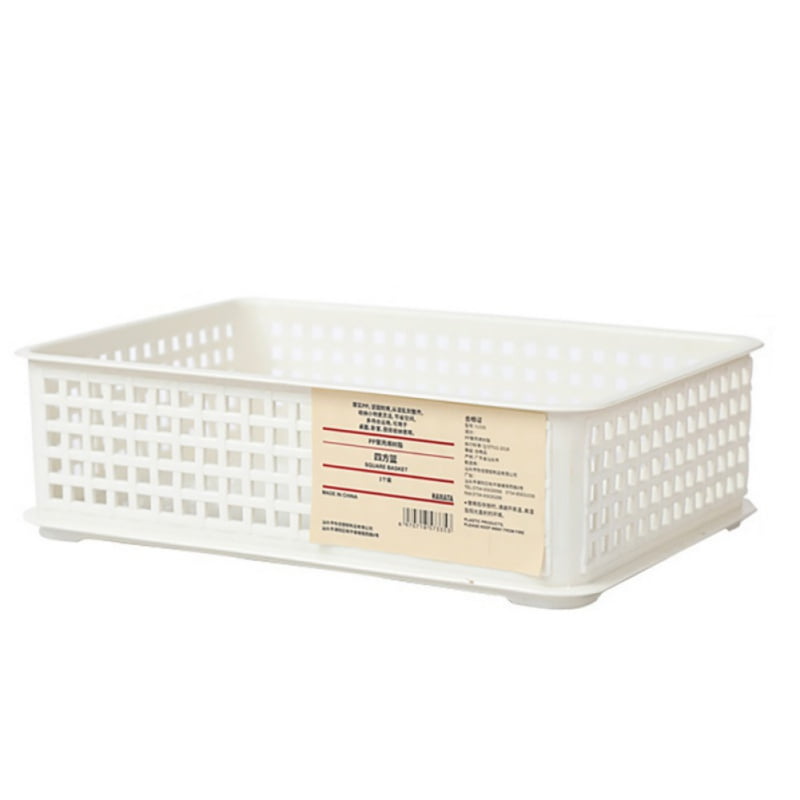 Plastic Storage Baskets, Durable Small Pantry Organizer Bins