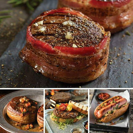 Omaha Steaks Bacon-Wrapped Father's Day Gift Holiday Food Christmas Gift Package Gourmet Deluxe Steak
