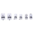 thumbnail image 1 of Cubiertas de Interruptor de Control Manual Macarena 6pcs Cromo y Negro, 1 of 6