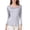 Light Gray, variant on Womens Athletic Tops Women's Silk Knit Pullover for Women Double Knit Top with Relaxed Fit and Elegant Black M