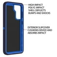 thumbnail image 3 of Supershield Defender Case for Samsung Galaxy S22 Plus 5G, Galaxy S22 Plus 5G Phone Case Heavy Duty Shockproof Dustproof 3 in 1 Rugged Protective Bumper Cover - DBlue, 3 of 3