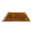 thumbnail image 2 of Ahgly Company Machine Washable Indoor Rectangle Medallion Yellow Traditional Area Rugs, 2' x 4', 2 of 4
