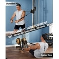 thumbnail image 2 of GloryStar Wall Mounted Cable Machine, Dual Pulley 19-Position LAT Pulldown and Crossover System, 400lb Capacity, Compact Strength Equipment for Home Gym, Garage, and Apartment, 2 of 7